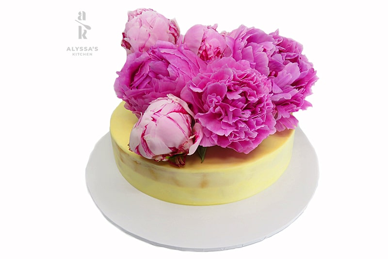 Pink Flowers Cake